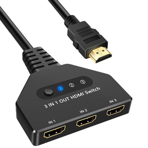 Câble Répartiteur HDMI 1 Entrée mâle 2 Sorties femelles + 2 Câbles