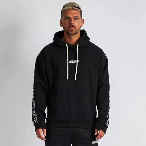 New Style Loose Solid Sports Drop Shoulder Graphic Hoody Designs ...