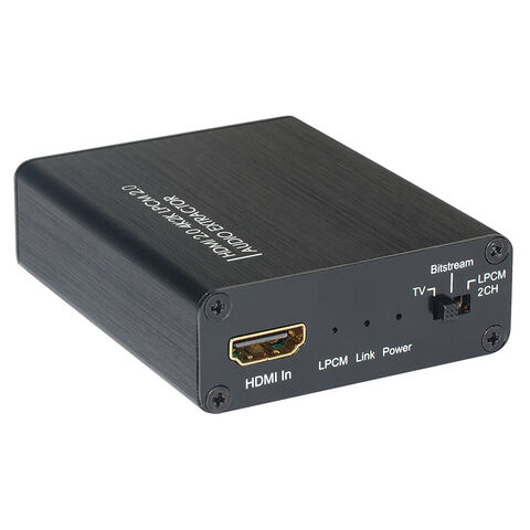 HDMI Audio Extractor, HDMI Input to Toslink S/PDIF, and Right/Left RCA  Outputs - Compatible Cable Inc