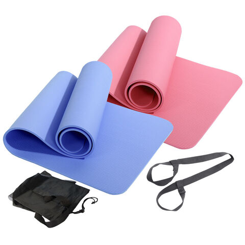 0.6-inch Thick Yoga Mat Anti-Tear High Density NBR Exercise Mat Anti-Slip  Fitness Mat