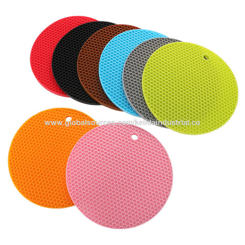 1 tapis de dessous de plat en silicone tampons ronds/carrés - Temu