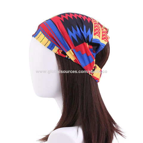 Bandanas elásticas com estampas Pucci, estilo étnico, suporte elástico for sale at factory direct price