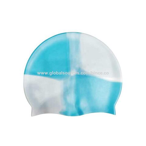 Gorros de natación con protección auditiva 3D - Gorra de natación para  mujeres y hombres - Gorra de natación de silicona impermeable - Se adapta a