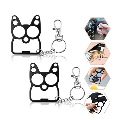 Llavero Abrepuertas Sin Contacto Multifunción con Forma de Orejas de Gato y Llave Hexagonal for sale at factory direct price