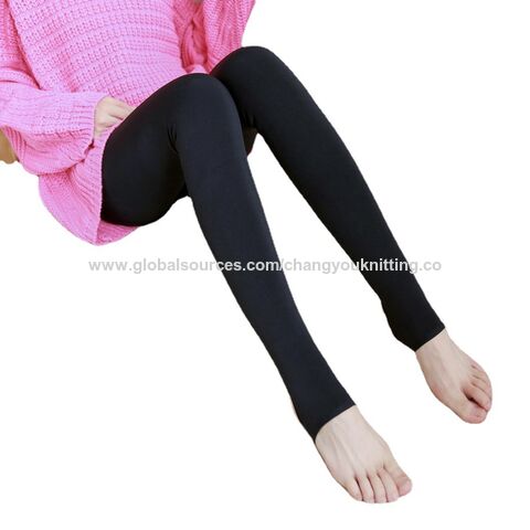 Leggings Doublés Polaires Chauds Hiver pour Femmes - Pantalon Thermique  Épais Collants en Velours 