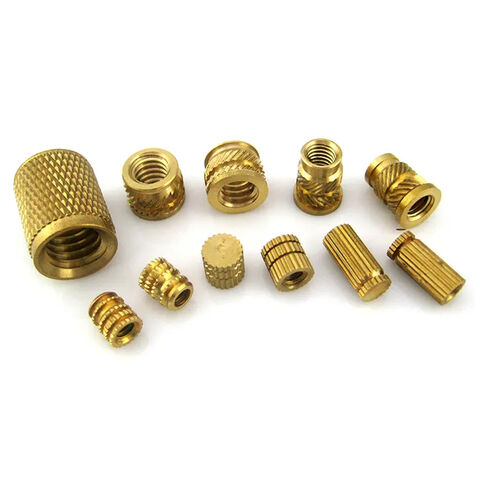 Made in China Wholesale Customized Knurled Nut Brass Threaded Inserts M3 M4,  M6, M8, M10 Brass Inserts for Plastic Brass Color - China Knurled Nut,  Precision