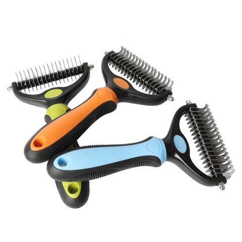 Peine para Mascotas con Nudos de Pelo Largo de Fábrica al por Mayor, de un Lado/Doble Lado, para Desenredar y Asear Perros y Gatos for sale at factory direct price