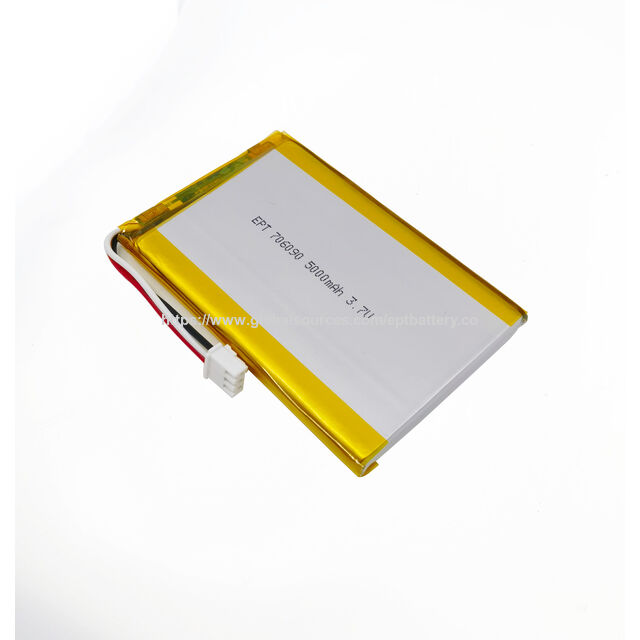 Paquetes de baterías de polímero de litio 3.7V 706090 de 5000mAh personalizados para cámara exterior, enrutador - Fabricación China