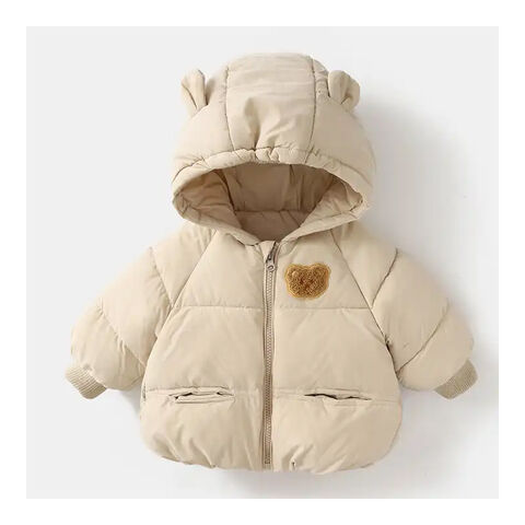 Enfant Fille Veste à Capuche Peluche Ours Manteau Polaire Hiver