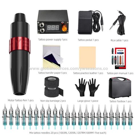 Kit Económico de Máquina de Tatuaje con Bobina Simple y Cartuchos para Máquina Rotativa