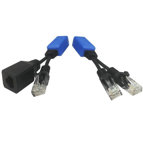 Répartiteur de câble Ethernet 1000 Mbps 1 à 2 Adaptateur