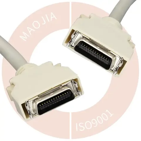 Cable de Extensión de Datos SCSI CN26 de 26 pines Macho a Macho Mini D Ribbon MDR para Servomotor y Encoder, Montaje en Panel for sale at factory direct price