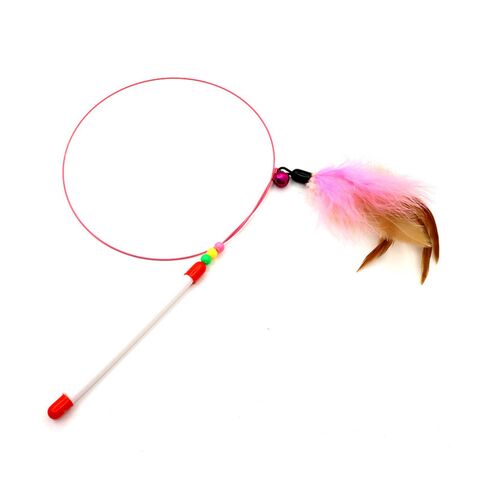 Compre Cat Teaser Teasing Stick Cat Toy Cat Fishing Pole Toy Com