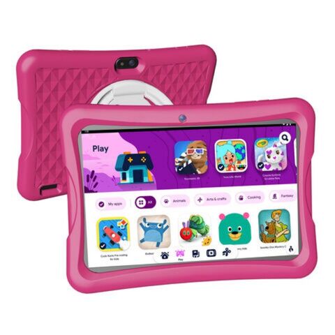 Tablette Enfants Android 12 GMS, Tablette Tactile 8 Pouces, 4Go  RAM+64Go/128Go ROM, Contrôle Parental Kids Tablette Pas Cher, Jeux  Éducatifs, Dual Caméra, Tablette WiFi pour Enfant avec Étui(Rose) :  : Informatique
