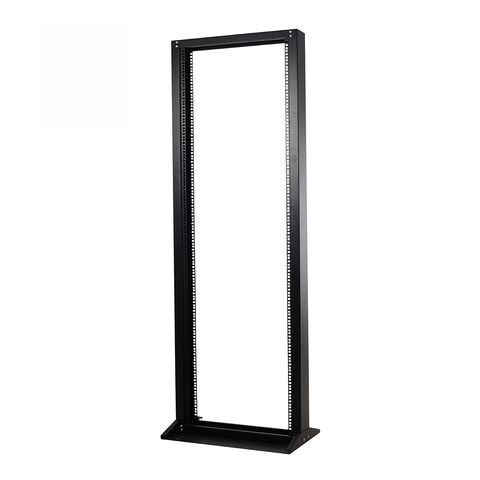 El gabinete estándar del recinto del estante de la profundidad 27U sin puertas y los paneles laterales dobla 4-poste el estante del marco abierto for sale at factory direct price
