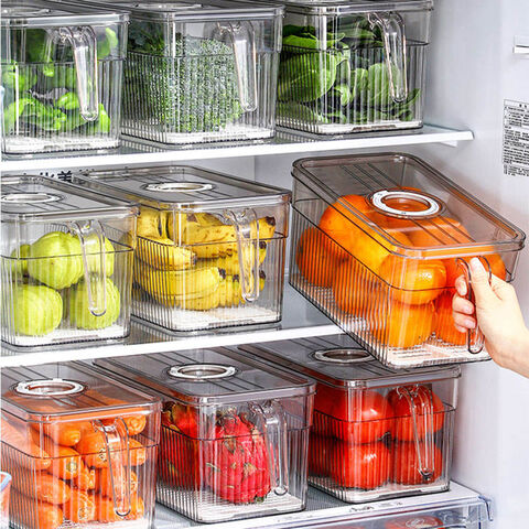 Organizador Refrigerador Cocina Set 7 Contenedores Con Tapa