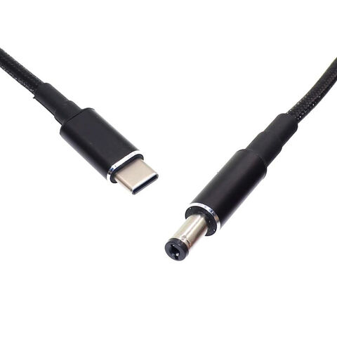 Buy Wholesale China Support 65w 20v 12v 9v 5v Pd Usb Type C Male Input To Dc  5.5mm X 2.1mm Male Power Charging Cable & Power Cable at USD 1.63