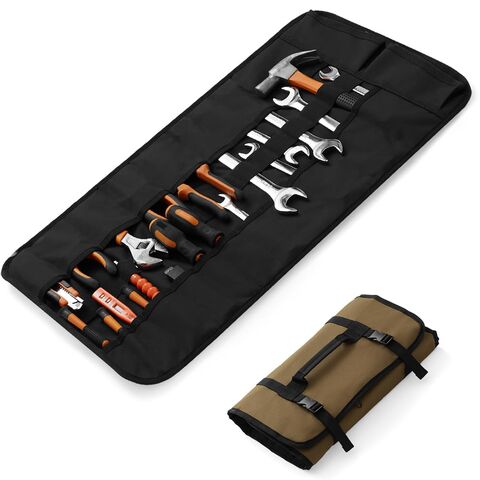 Tool Roll Leather Bag Pouch,multi-purpose Canvas Tool Roll,?wrench