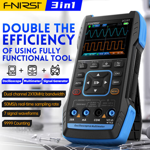 FNIRSI 1014D Oscilloscope Numérique 2 en 1 2 Canaux
