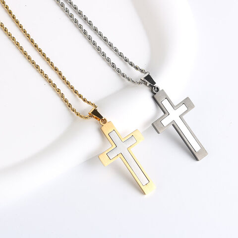 Large 925 Sterling Silver Crucifix Cross Pendant Necklace for Men Curb  Chain Crucifix Jesus Catholic Jewelry Protection Necklaces - Etsy |  Sterling silver crucifix, Long cross necklace, Cross pendant necklace