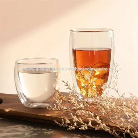 Glass Coffee Mugs Espresso Cups , Clear Double Walled Drinking Mug