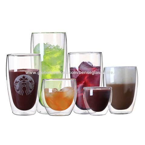 Buy Wholesale China Double Walled Glass 2pack 350ml Transparent