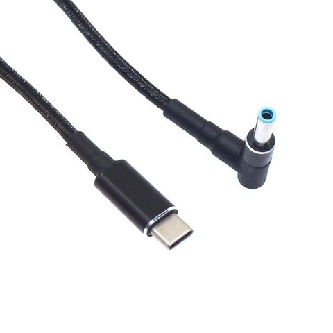 Cable de Carga USB-C a DC, Adaptador de Corriente 1.8M 20V/5A 100W PD Carga Rápida, Salida DC 5.5*2.1 4.5*3.0mm para Cargar Laptops