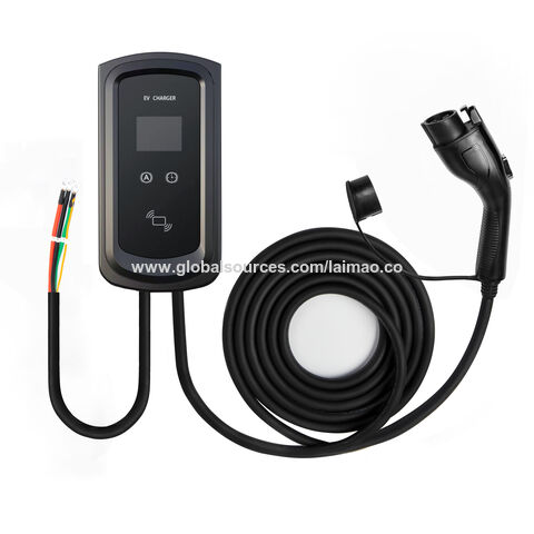 Chargeur de voiture EV portable pour la maison, chargeur de véhicule  électrique à courant réglable, type 2, IEC 62196, niveau 2, 32A, monophasé,  7,2 KW, EVSE - AliExpress