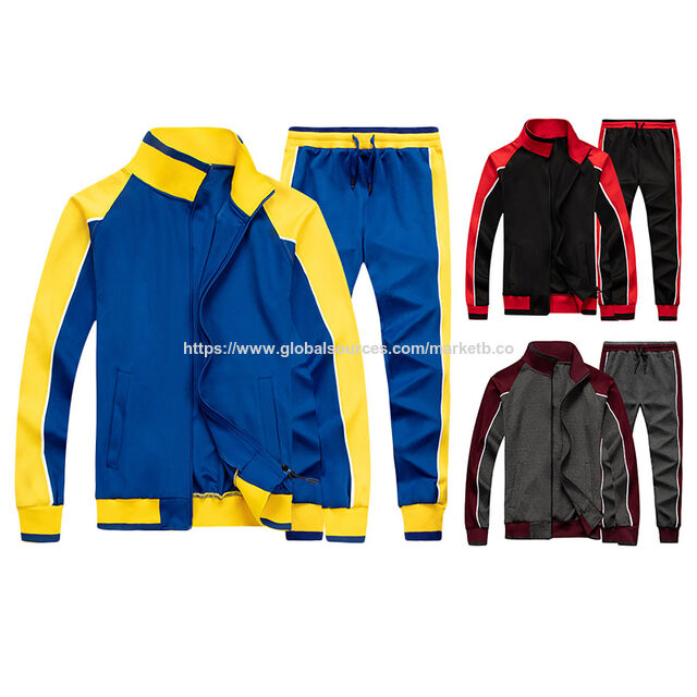 Conjunto Deportivo para Hombre Marca Sporting, Chándal Casual de Otoño, Chaquetas Deportivas con Capucha y Pantalones, Conjunto de Moda con Cremallera y Color en Contraste