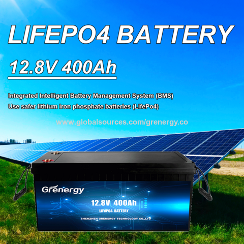 Buy Wholesale China Oem Odm Rechargeable Deep Cycle 12v 12.8v 400ah Lifepo4  Lithium Battery Pack With Bluetooth Function For Solar Wind Rv Marine & Lifepo4  Battery at USD 800