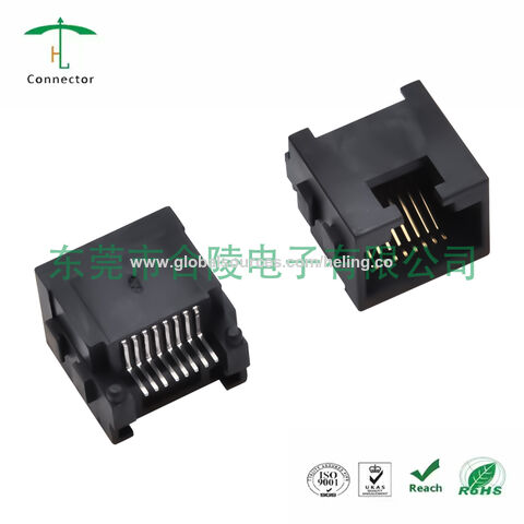 Buy Wholesale China 10p8c 10/100base-t Magnetic Rj45 Connector, Tab-up ...