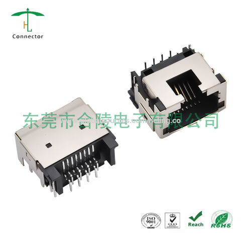 Buy Wholesale China 10p8c 10/100base-t Magnetic Rj45 Connector, Tab-up ...