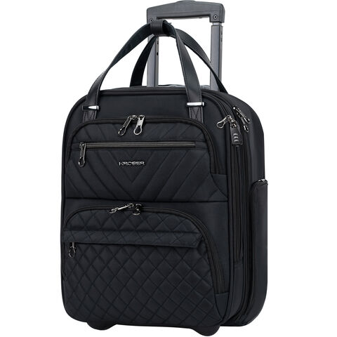For Airlines - Bolsa de viaje plegable, bolsa de lona para llevar en el  equipaje para mujeres y hombres, Negro 