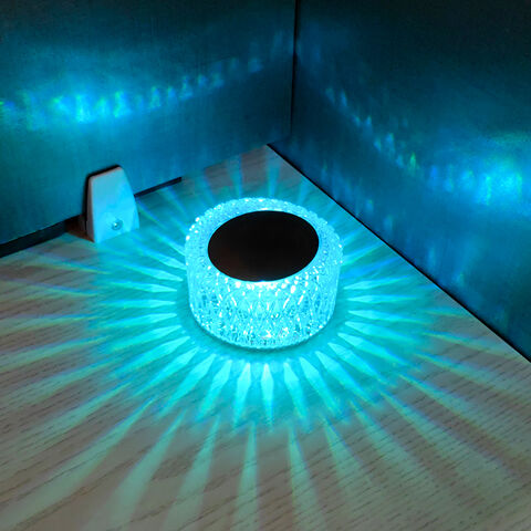 Remote Control RGB Diamond Table Lamp Rechargeable Decorative Desk Lamp  Bedroom Bedside Bar Table Crystal Lamp LED Night Light