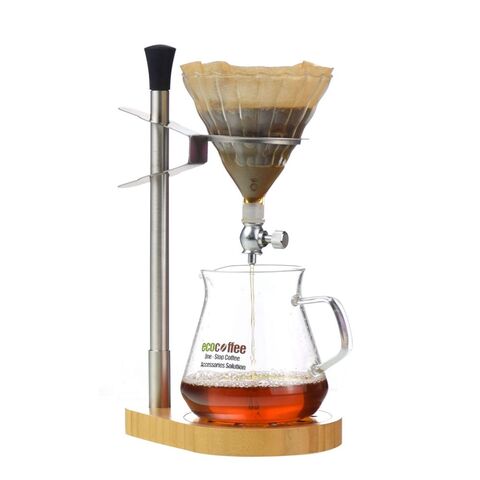 Ecocoffee تصميم جديد حامل تقطير القهوة من الفولاذ المقاوم للصدأ 304 على شكل حرف V بزاوية 60 درجة، محطة قهوة، حامل تقطير للقهوة المصنوعة يدويًا for sale at factory direct price