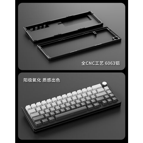 Mechanische Tastatur mit 66 Tasten, 2,4G, Bluetooth und Kabel, 3 Modi for sale at factory direct price