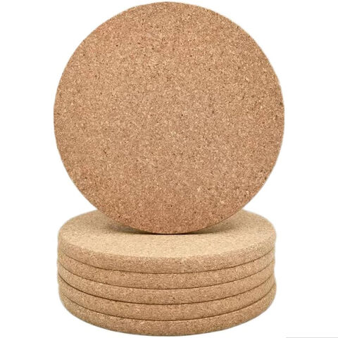 Corcho posavasos trípode, almohadilla térmica, tablero de corcho redondo para cocina, mesa de comedor, ollas y sartenes, plantas, almohadillas de aislamiento de té artesanal