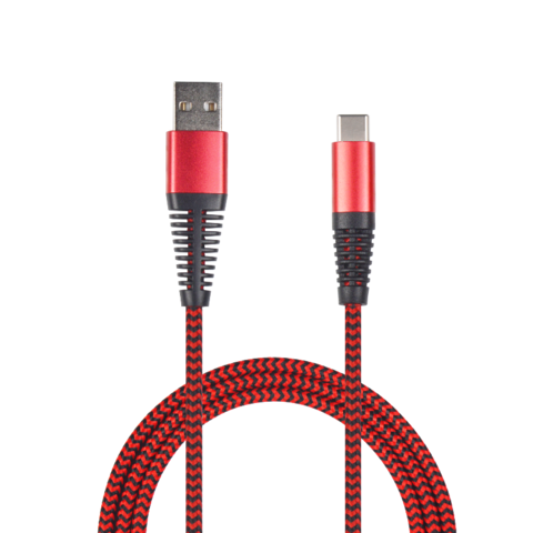 Cable USB Tipo C 2.0 con cubierta de hilo de nylon trenzado para teléfonos móviles for sale at factory direct price