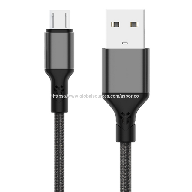 Cable de datos ASPOR AC-25 tipo C PD 3A de carga rápida, 2 en 1 para iPhone, carga rápida y sin dañar el teléfono