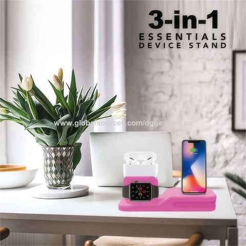 Silico 3 in1 estación de carga compatible con los productos de Apple, todos los iphones,Apple Watch Series 9/8/7/6/SE/5/4/3/2/1/SE,AirPods 3/2/1 for sale at factory direct price