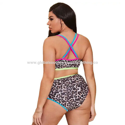 Buy Wholesale China Leopard Two-pieces Bikini For Fat Women Bathing Suit Women's  Plus-size Beachwear Plus Size Women Swimwear & Women's Plus-size Bikinis at  USD 6