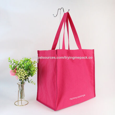 Sublimation Canvas Stitching Cork Eco-Friendly Shopping Bag