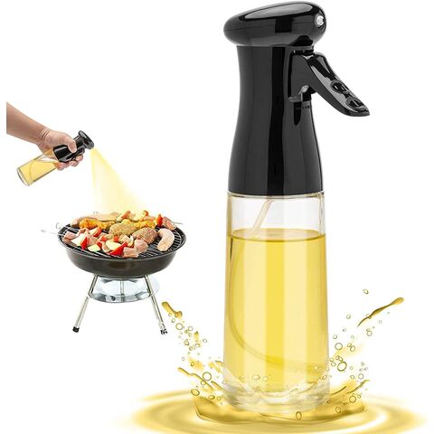 Oil Sprayer Portable Stainless Steel Grilling Olive Oil Glass Bottle For  Bbq Bread Baking Kitchen Cooking (200ml)