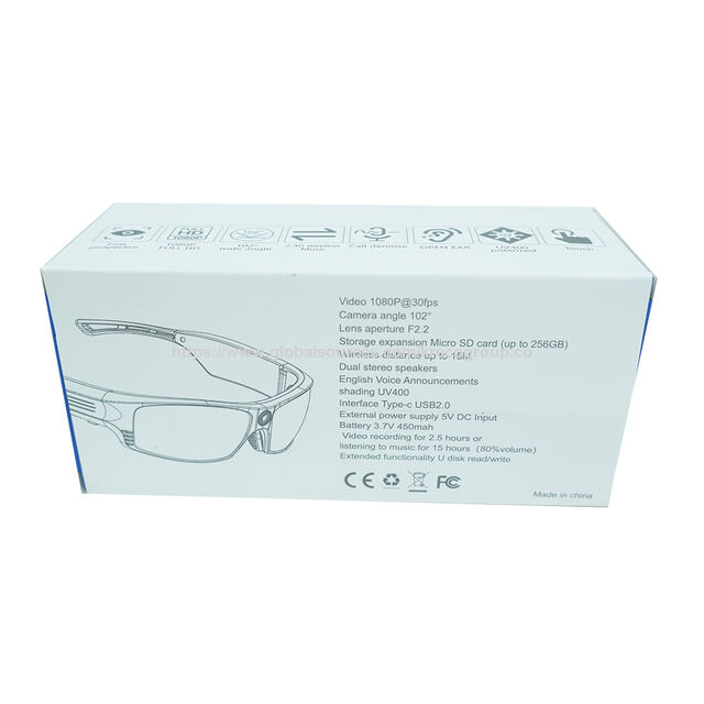 Gafas de sol deportivas OEM ODM al por mayor, gafas de video, gafas de video con altavoz, gafas inteligentes Bluetooth, gafas de audio inteligentes, KRE for sale at factory direct price