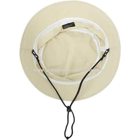 Bulk Buy China Wholesale Custom Adjustable Drawstring Waterproof Sports  Hiking Fisherman Hats Water Proof Quick Dry Men Nylon Bucket Hat With String  $1.4 from Shanghai Atlantis Industry Co., Ltd