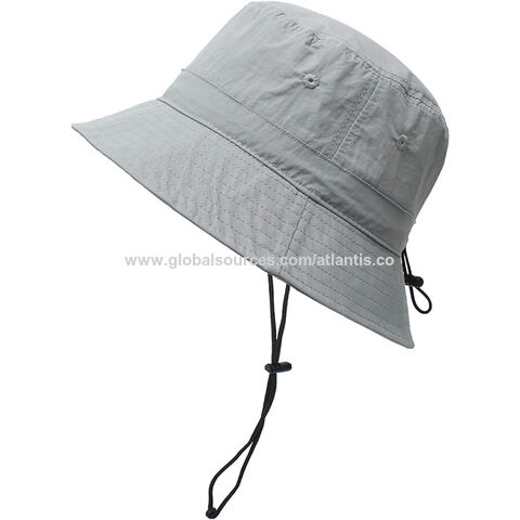 Sources Bucket at Camping Bucket USD Global Embroidered Hats Color For Custom Fishing Outdoor China Caps Printing Cool & Buy Grey Wholesale 1.4 | Logo Hat