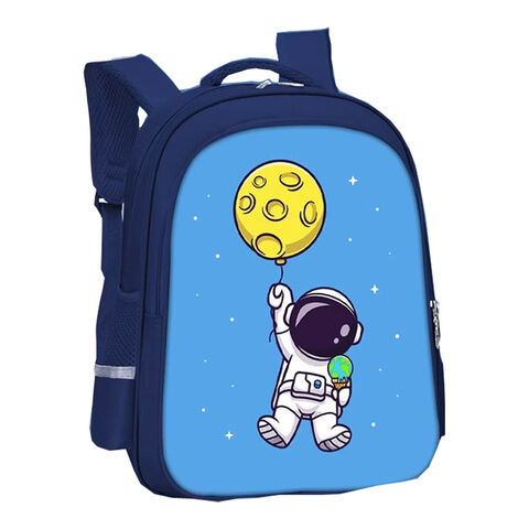 Mochila escolar de dibujos animados, bolsa de excursión personalizable