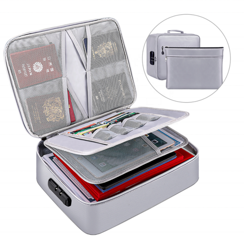Multi-layer Portable File Storage With Lock For Important Passport ...