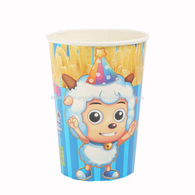 Vasos personalizados pequeños de alta calidad de fábrica para palomitas de maíz for sale at factory direct price