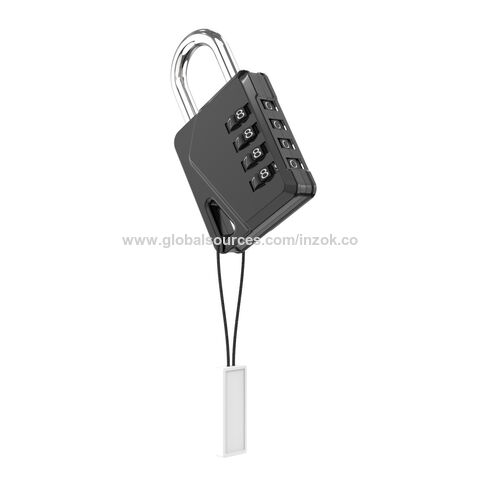 Small Combination Lock, 3 Digit Padlock for Gym Locker | Harfington, Black / 1